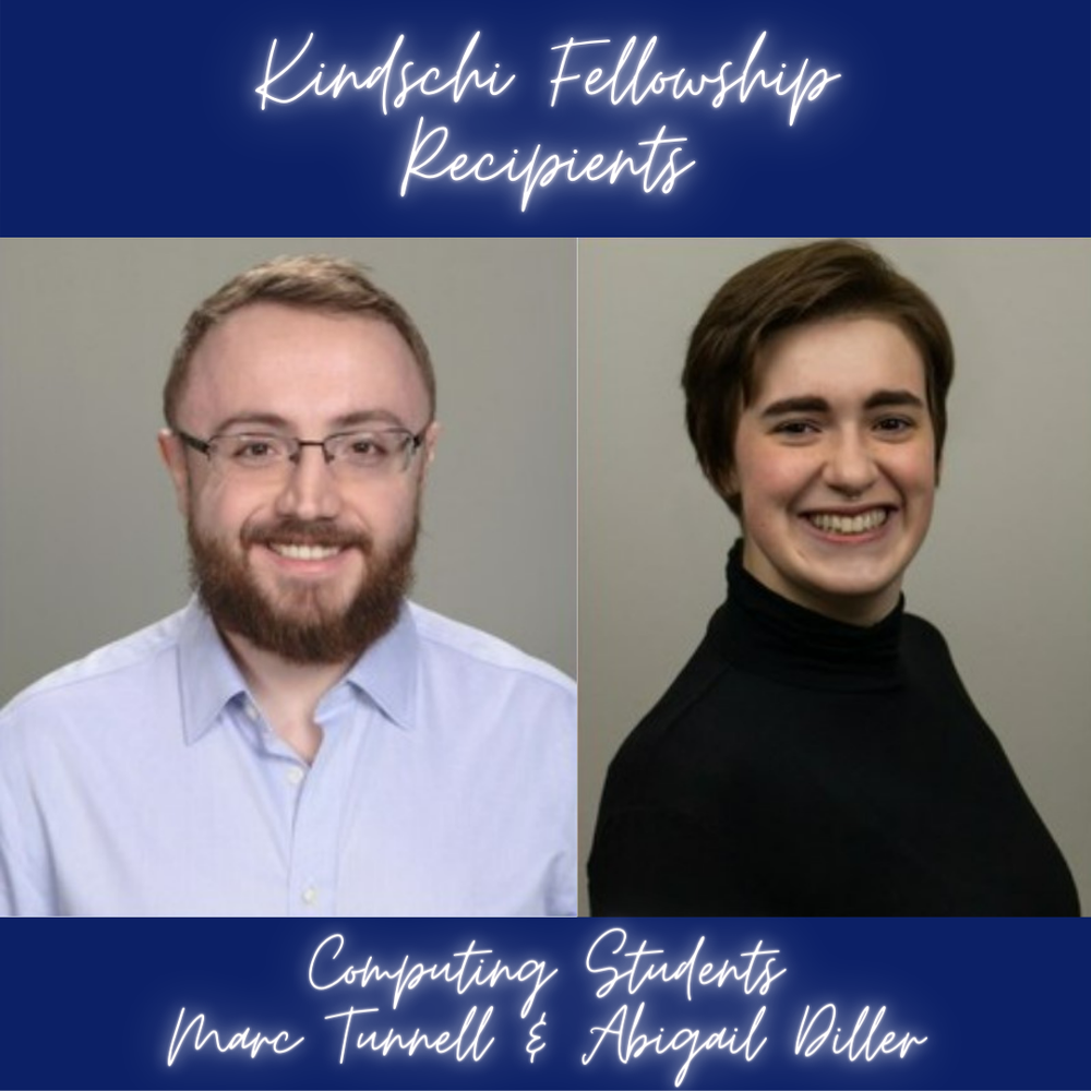 Computing Students Awarded Kindschi Fellowships